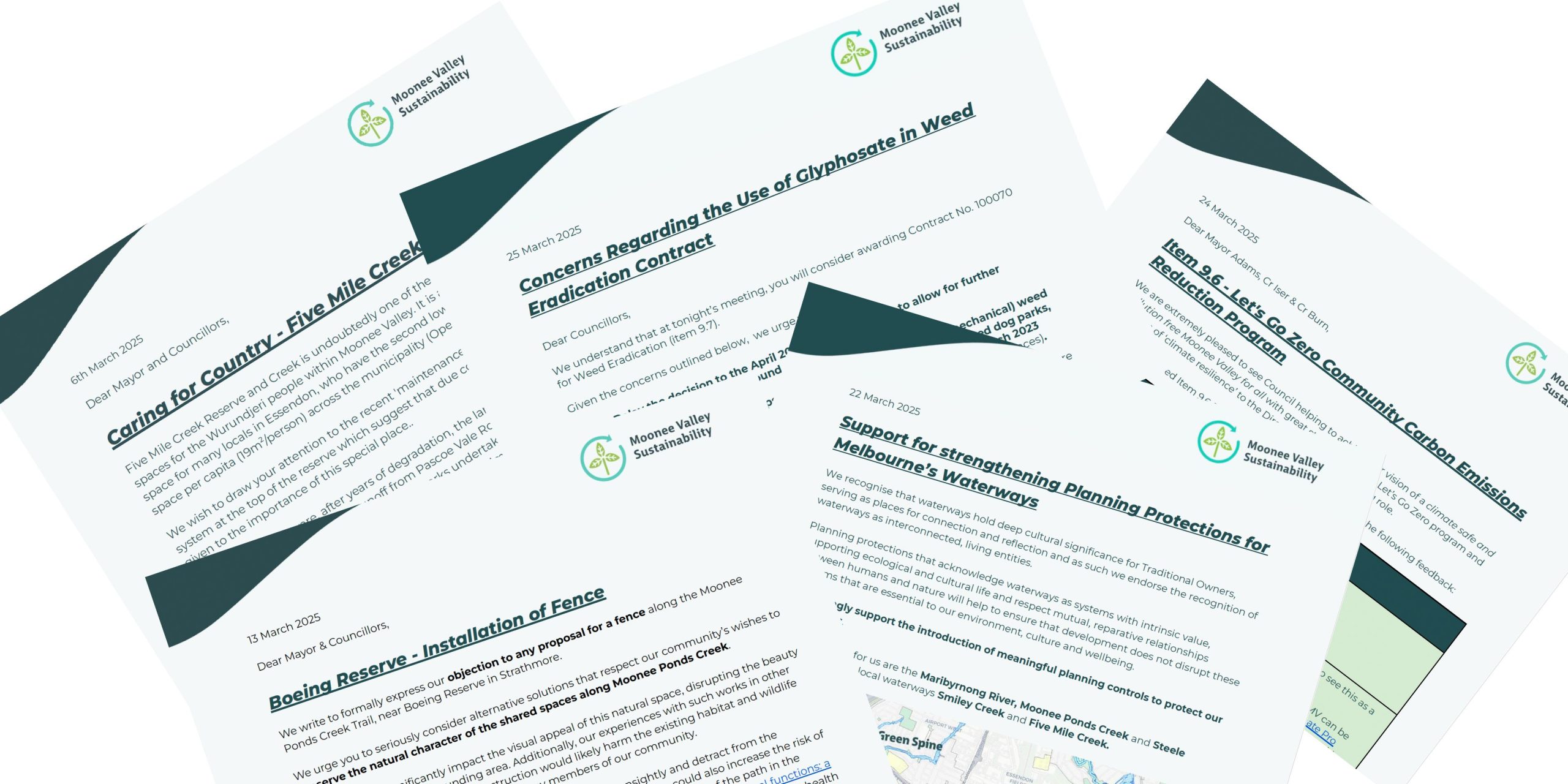 Advocacy Letters in March